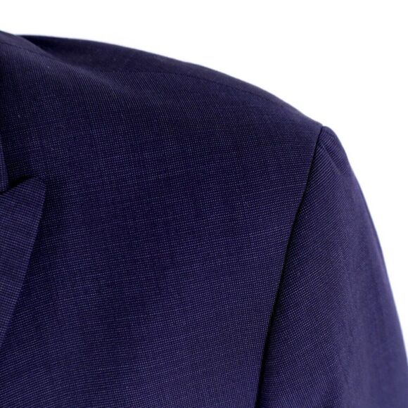 Tommy Hilfiger Wool Polka‎ Dot Peak Lapel 2 Button Suit Jacket 42R Or Slim 44R - Picture 3 of 14